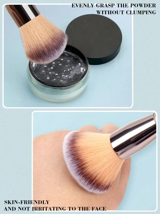SHEIN mulynsie 14 piezas de brochas de maquillaje de oro champán - Quierox - Tienda Online