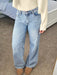 SHEIN MYOURSA Jeans de pierna recta y tiro bajo para mujer - Quierox - Tienda Online
