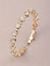 Shein NAIZHU Pulsera abierta con diseño de diamante de imitación - Quierox - Tienda Online