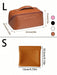 Shein Neceser impermeable de piel sintética para maquillaje de doble capa de gran capacidad - Quierox - Tienda Online