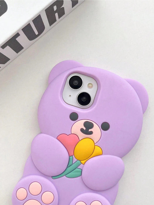 Shein Nueva y elegante funda para teléfono con diseño de oso iPhone 14 Pro Max - Quierox - Tienda Online