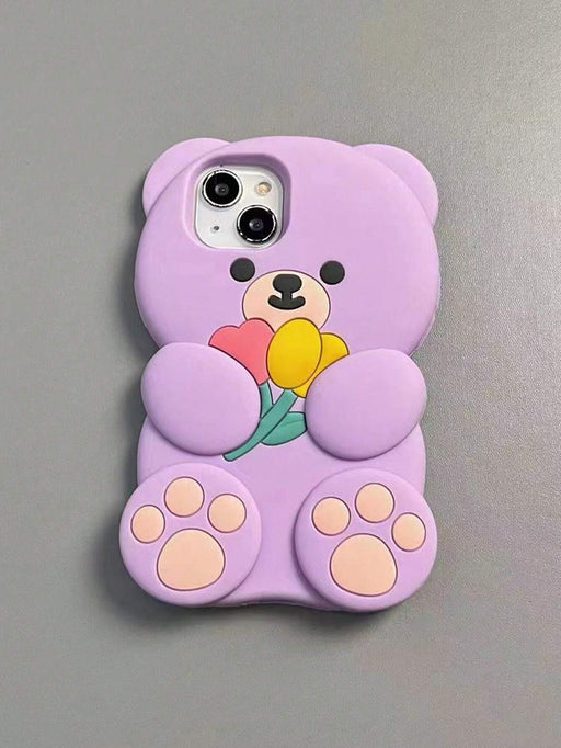 Shein Nueva y elegante funda para teléfono con diseño de oso iPhone 14 Pro Max - Quierox - Tienda Online