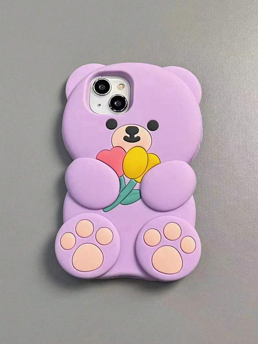 Shein Nueva y elegante funda para teléfono con diseño de oso iPhone 14 Pro Max - Quierox - Tienda Online