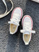 Shein OPOEE Zapatillas de lona blancas deportivas de media caña para niños - Quierox - Tienda Online