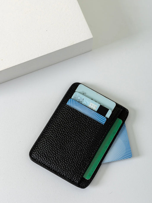 SHEIN Organizador de tarjetas texturizado para hombres, almacenamiento de tarjetas, delgado, ligero, portátil - Quierox - Tienda Online
