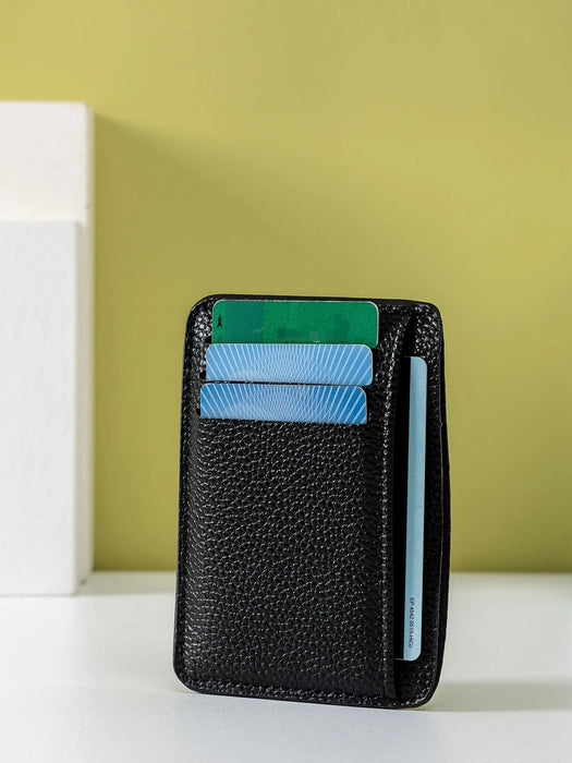 SHEIN Organizador de tarjetas texturizado para hombres, almacenamiento de tarjetas, delgado, ligero, portátil - Quierox - Tienda Online