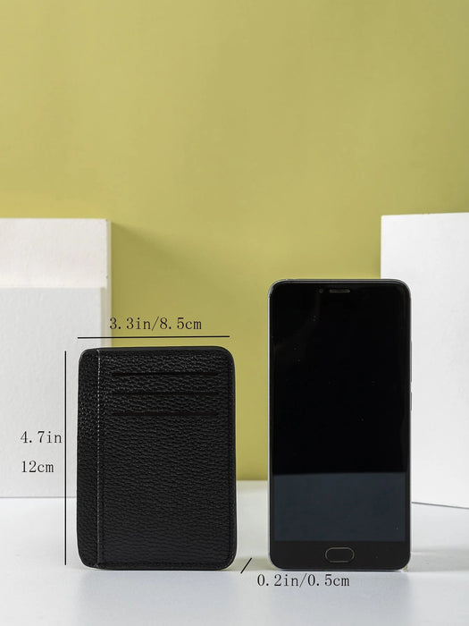 SHEIN Organizador de tarjetas texturizado para hombres, almacenamiento de tarjetas, delgado, ligero, portátil - Quierox - Tienda Online