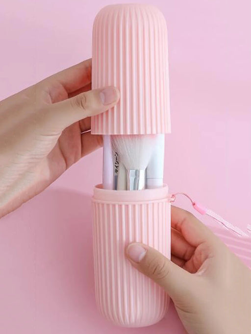 SHEIN Organizador portátil de brochas de maquillaje, estuche para cepillos - Quierox - Tienda Online