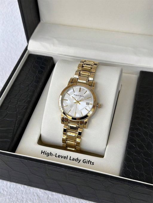 SHEIN Pablo Raez 1 pieza Reloj de mujer, Oro 18K, Reloj formal de lujo - Quierox - Tienda Online