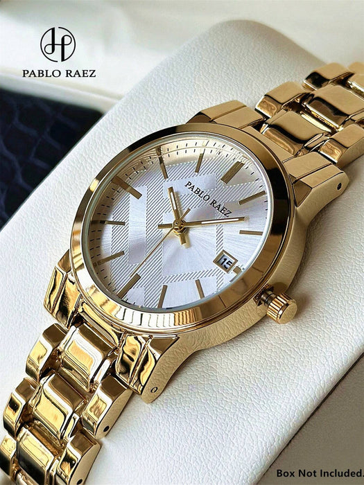 SHEIN Pablo Raez 1 pieza Reloj de mujer, Oro 18K, Reloj formal de lujo - Quierox - Tienda Online