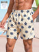 SHEIN Palasendo Pantalones cortos de playa de estilo informal con estampado de tortuga - Quierox - Tienda Online