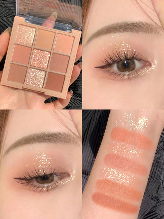 SHEIN Paleta de sombras de ojos con brillo mate - Quierox - Tienda Online