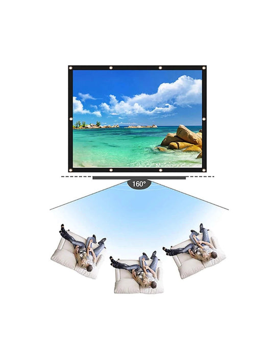 SHEIN Pantalla de proyección HD de 100 pulgadas 16:9, plegable, antiarrugas - Quierox - Tienda Online