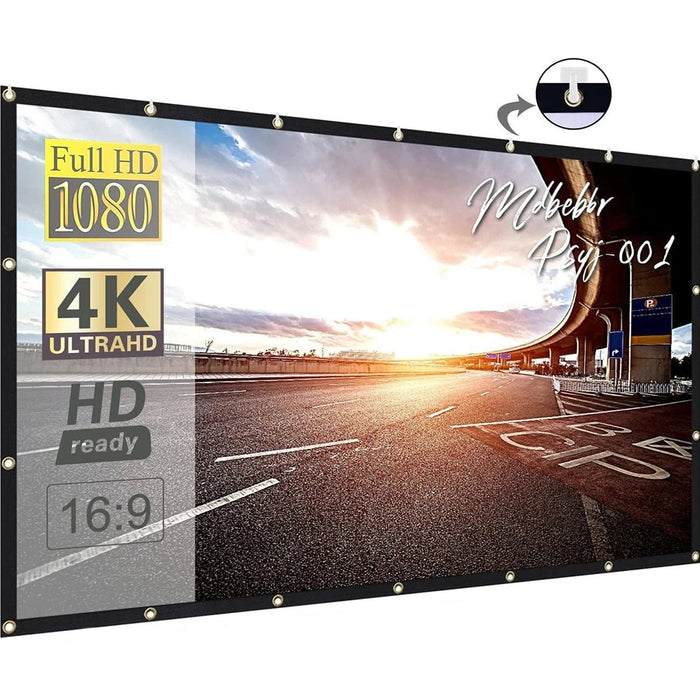 SHEIN Pantalla de proyección HD de 100 pulgadas 16:9, plegable, antiarrugas - Quierox - Tienda Online