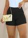 SHEIN Pantalón corto casual ajustado de Apperloth A, detalles de costuras elásticas - Quierox - Tienda Online