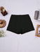 SHEIN Pantalón corto casual ajustado de Apperloth A, detalles de costuras elásticas - Quierox - Tienda Online