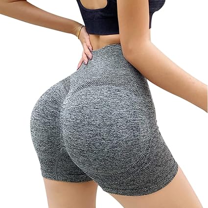 SHEIN Pantalón corto de yoga deportivo sin costuras para mujer de cintura alta - Quierox - Tienda Online