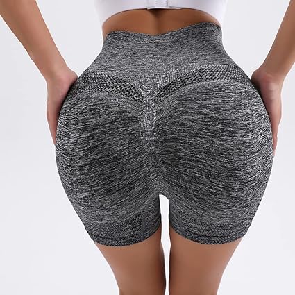 SHEIN Pantalón corto de yoga deportivo sin costuras para mujer de cintura alta - Quierox - Tienda Online