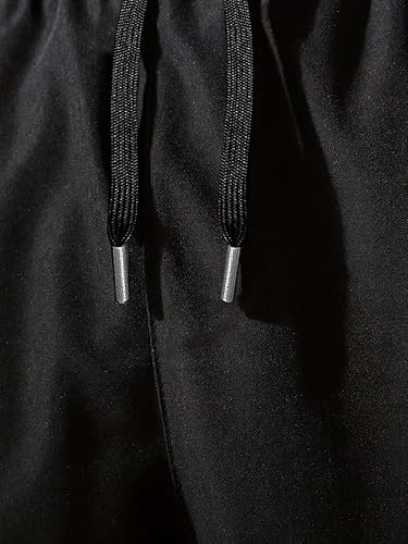 SHEIN Pantalones cargo ajustados con cintura elástica y estampado de letras para hombre - Quierox - Tienda Online