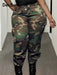 Shein Pantalones cargo casuales con bolsillos de camuflaje para mujer de talla grande - Quierox - Tienda Online