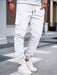 SHEIN Pantalones cargo casuales versátiles con cordón ajustable en la cintura para hombre - Quierox - Tienda Online