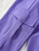 SHEIN Pantalones cargo casuales y sencillos para chicas preadolescentes - Quierox - Tienda Online