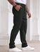 SHEIN Pantalones casuales con botones y bolsillos de color liso para hombre - Quierox - Tienda Online