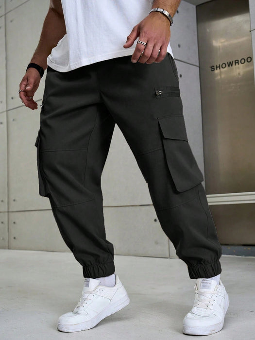 SHEIN Pantalones casuales de talla grande para hombre Manfinity Homme - Quierox - Tienda Online
