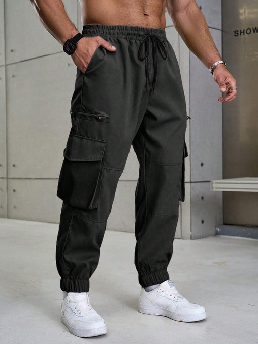 SHEIN Pantalones casuales de talla grande para hombre Manfinity Homme - Quierox - Tienda Online