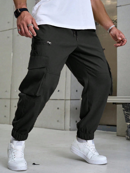 SHEIN Pantalones casuales de talla grande para hombre Manfinity Homme - Quierox - Tienda Online