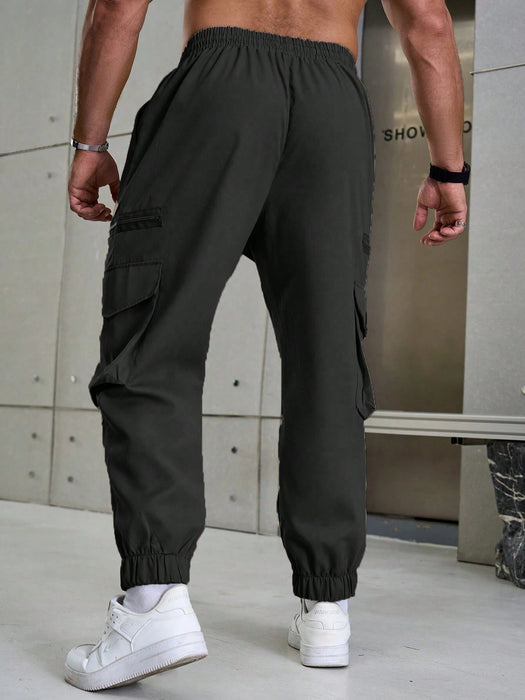 SHEIN Pantalones casuales de talla grande para hombre Manfinity Homme - Quierox - Tienda Online