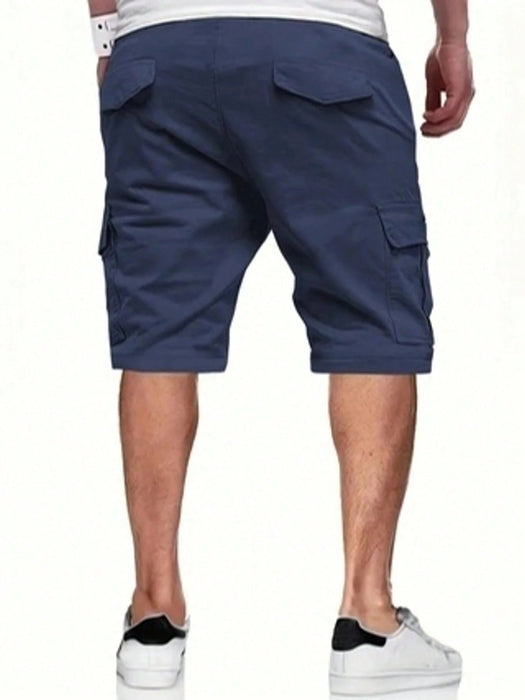 SHEIN Pantalones cortos cargo de estilo callejero ligeros para hombres - Quierox - Tienda Online