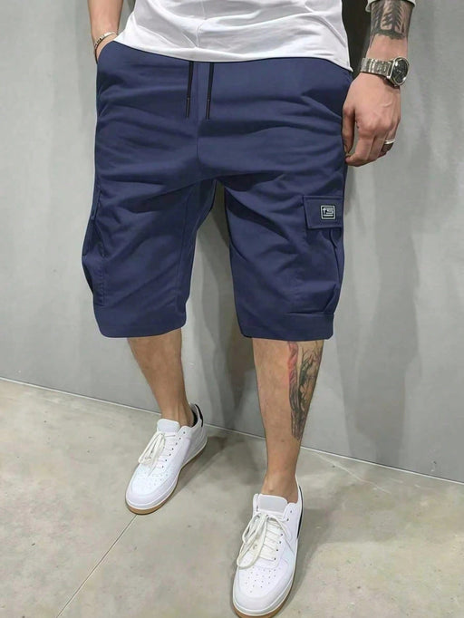SHEIN Pantalones cortos cargo de estilo callejero ligeros para hombres - Quierox - Tienda Online
