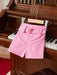 Shein Pantalones cortos casuales para chicas jóvenes con cinturón para uso diario - Quierox - Tienda Online