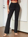 SHEIN Pantalones de trabajo elegantes Apperloth de color liso con cremallera, doble botón - Quierox - Tienda Online