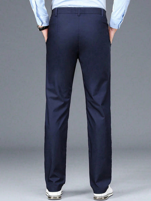 SHEIN Pantalones de traje formal largos y lisos para hombre - Quierox - Tienda Online
