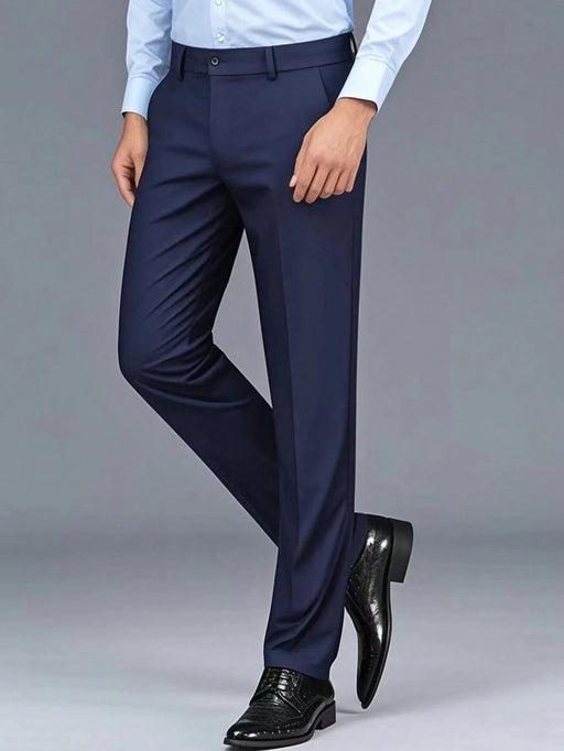 SHEIN Pantalones de traje formal largos y lisos para hombre - Quierox - Tienda Online