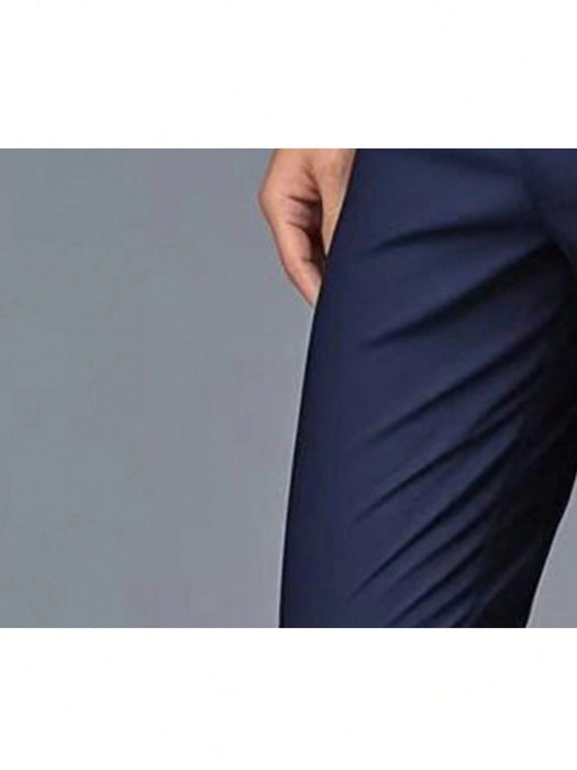 SHEIN Pantalones de traje formal largos y lisos para hombre - Quierox - Tienda Online