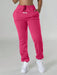 SHEIN Pantalones deportivos para mujer con cintura ajustable y detalles de parches - Quierox - Tienda Online