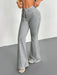 SHEIN Pantalones largos cómodos de corte ajustado y acampanados - Quierox - Tienda Online