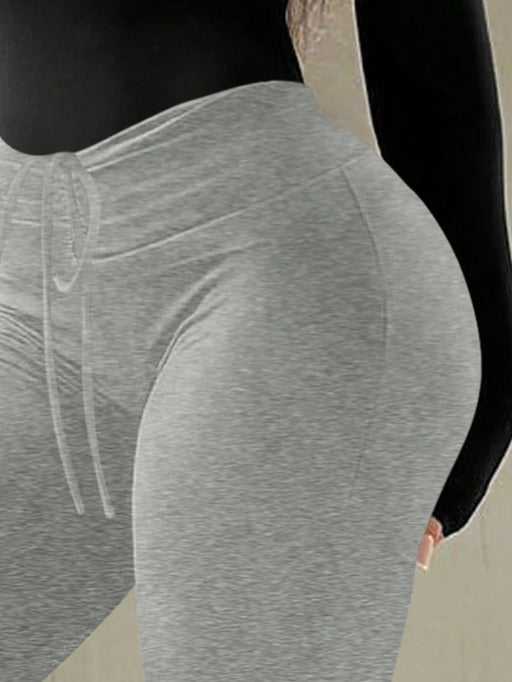 SHEIN Pantalones largos cómodos de corte ajustado y acampanados - Quierox - Tienda Online