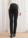 SHEIN Pantalones pitillo de unicolor de talle alto versátiles y casuales para el embarazo - Quierox - Tienda Online