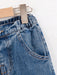 SHEIN Pantalones vaqueros cargo Genkimix Kids para niño, corte holgado, pierna recta y costuras en contraste - Quierox - Tienda Online