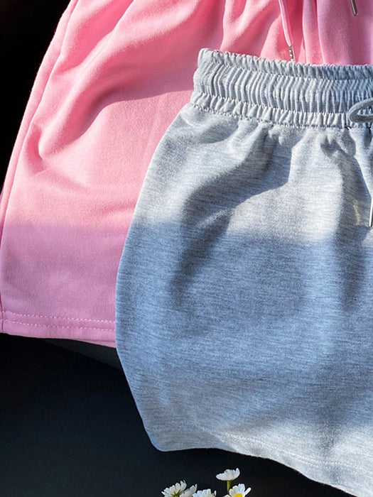 SHEIN Pantalones vaqueros casuales elásticos para mujer con cordón ajustable - Quierox - Tienda Online