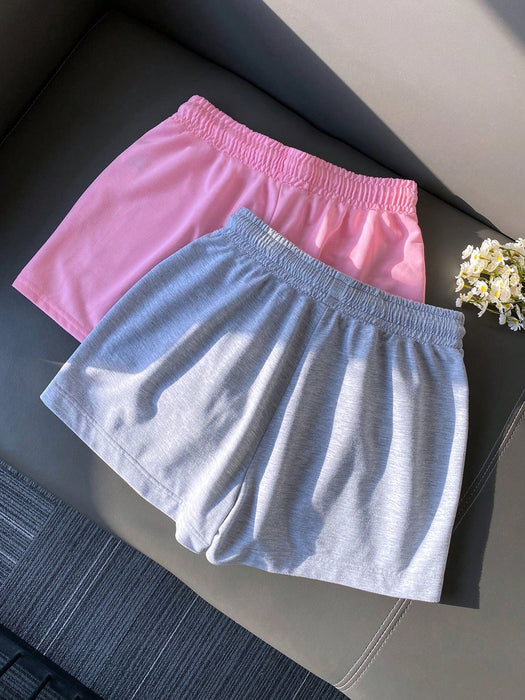 SHEIN Pantalones vaqueros casuales elásticos para mujer con cordón ajustable - Quierox - Tienda Online