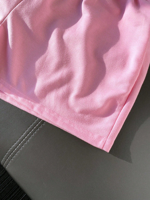 SHEIN Pantalones vaqueros casuales elásticos para mujer con cordón ajustable - Quierox - Tienda Online