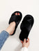 SHEIN Pantuflas de interior para mujer con tiras cruzadas, suaves y cómodas. - Quierox - Tienda Online