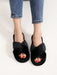 SHEIN Pantuflas de interior para mujer con tiras cruzadas, suaves y cómodas. - Quierox - Tienda Online