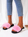 Shein Pantuflas plásticas de moda para mujer, diseño simple y esponjoso - Quierox - Tienda Online