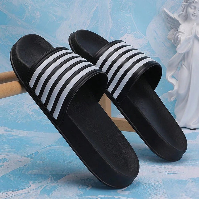 SHEIN Pantuflas unisex a rayas, sandalias antideslizantes - Quierox - Tienda Online